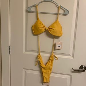 Kittenish S yellow bikini